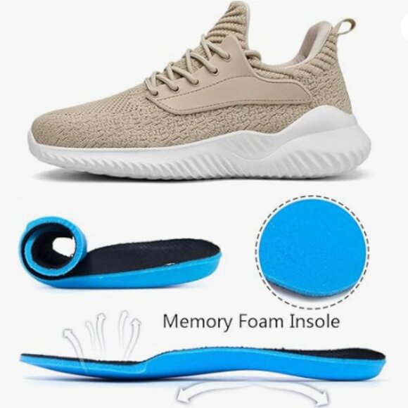 Beige slip on walking sneaker - Picture 9 of 9